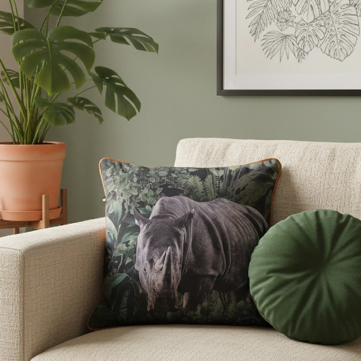 FOREST PRINT PILLOW